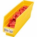 Akro-Mils Shelf Storage Bin, Plastic, 24 PK 30110YELLO